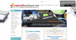 Desktop Screenshot of mancelboutique.net